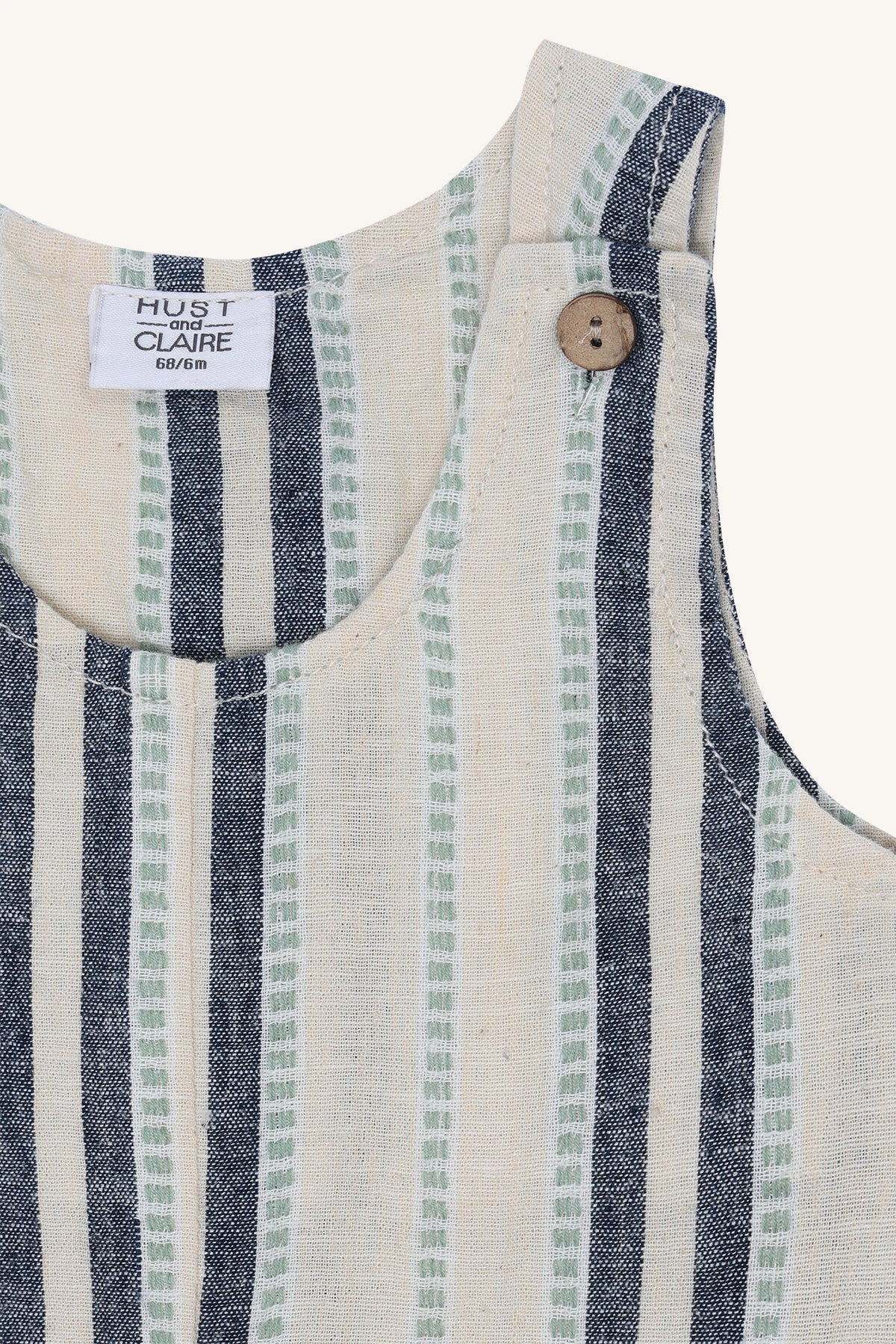 Hust & Claire Kurzoverall 'HCMik Holiday' aus Baumwolle und Leinen