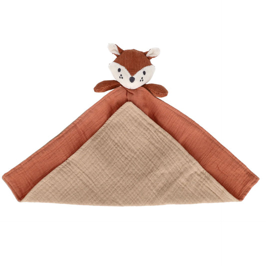 Maximo Kuscheltuch Fuchs, Cord mit Musselinstoff