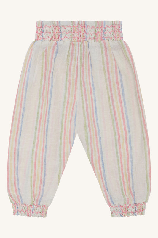 Hust & Claire Hose 'HCTrine Hello' gestreift aus Baumwolle und Leinen