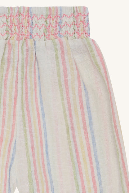 Hust & Claire Hose 'HCTrine Hello' gestreift aus Baumwolle und Leinen