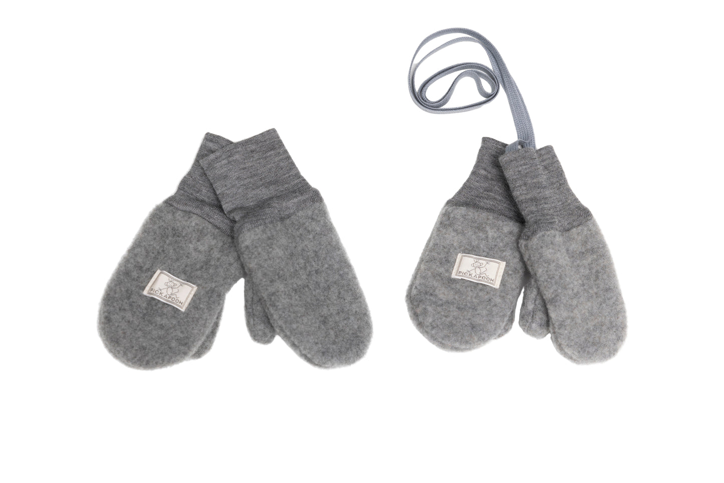 Pickapooh Fäustel aus Wollfleece in grey