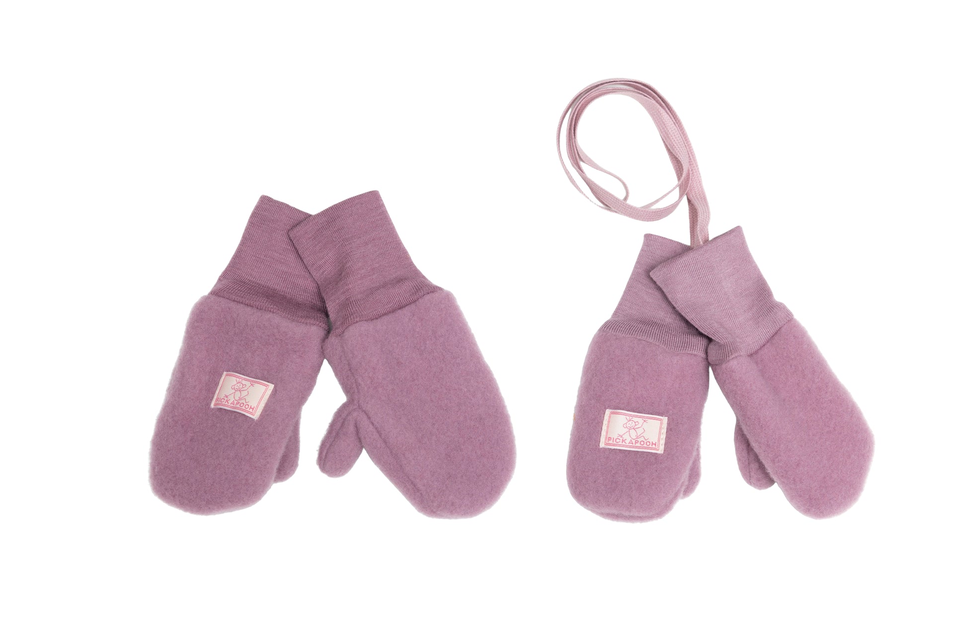 Pickapooh Fäustel Alt Rosé - Wollfleece Bio Handschuhe