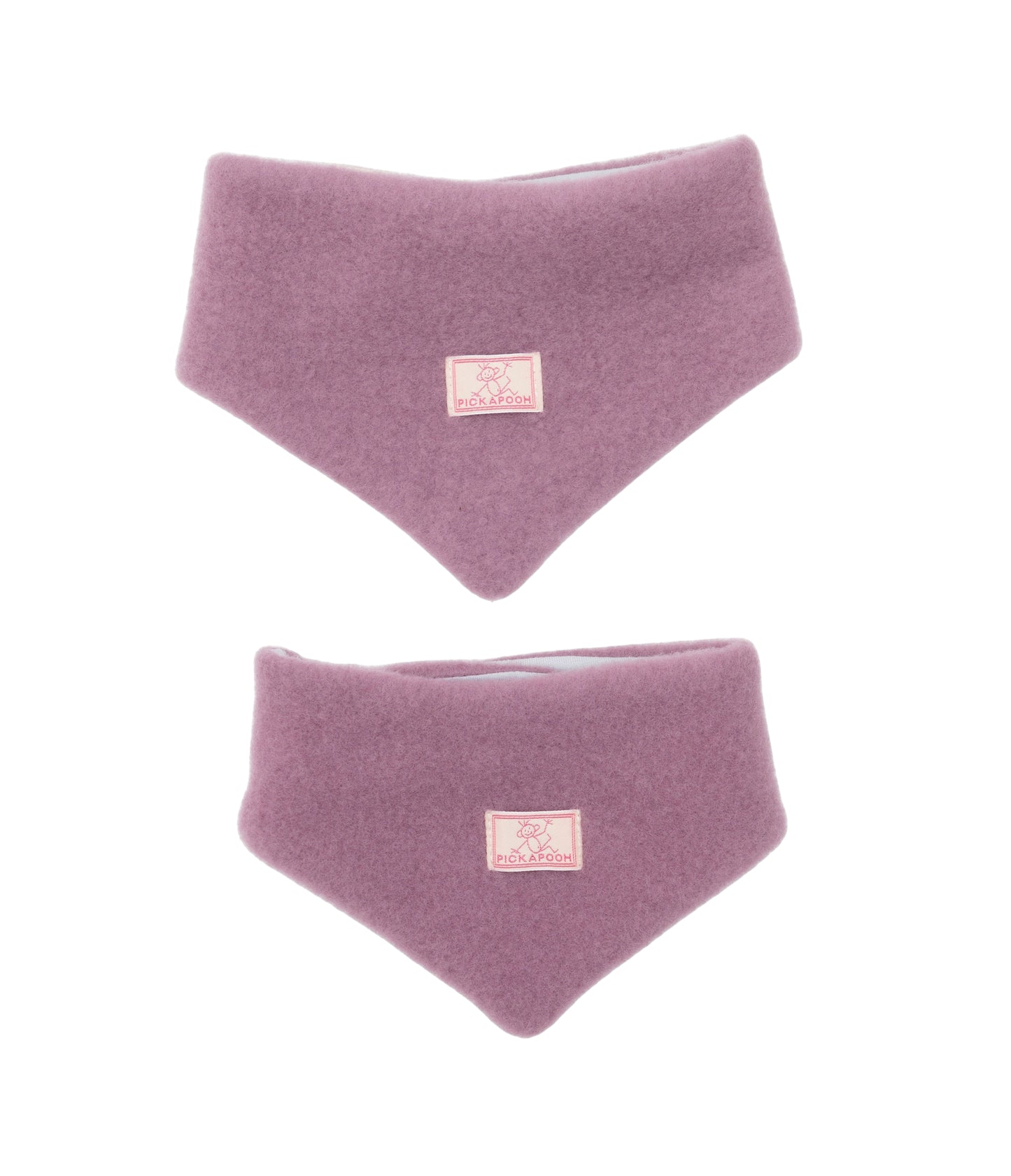 Pickapooh Dreieckstuch aus Wollfleece in alt rosé