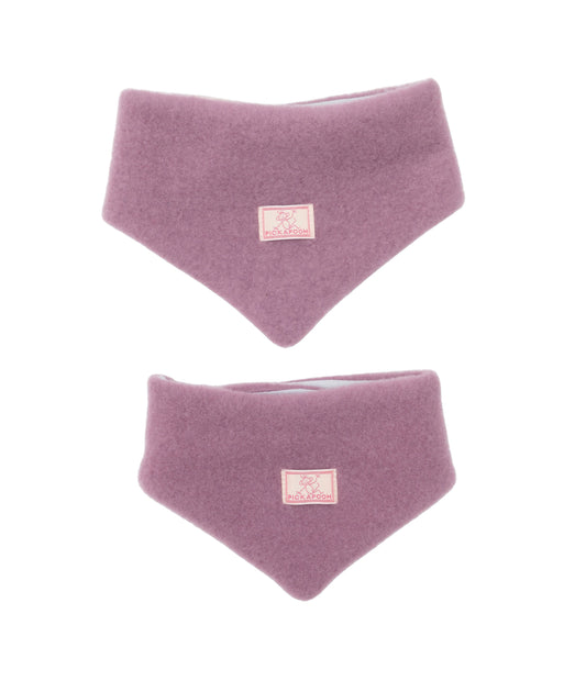 Pickapooh Dreieckstuch aus Wollfleece in alt rosé