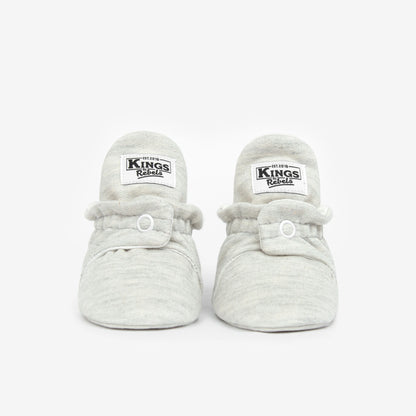 Kings & Rebels Booties Cotton Gripper Light Grey