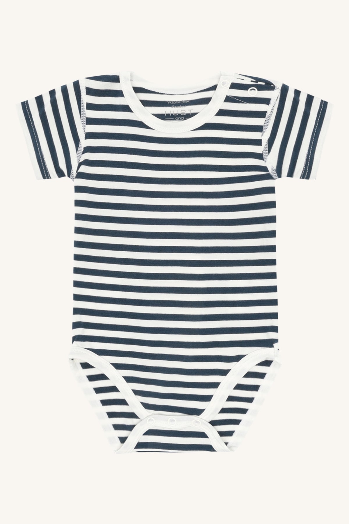 Hust & Claire Body Kurzarm geringelt aus Bambusviskose