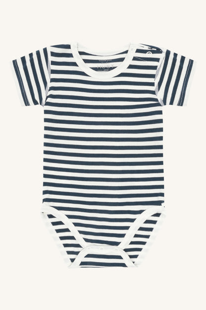 Hust & Claire Body Kurzarm geringelt aus Bambusviskose