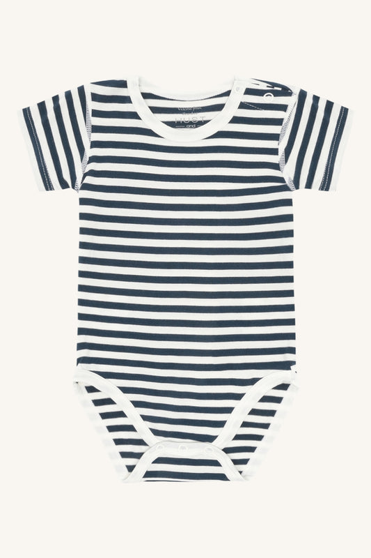 Hust & Claire Body Kurzarm geringelt aus Bambusviskose