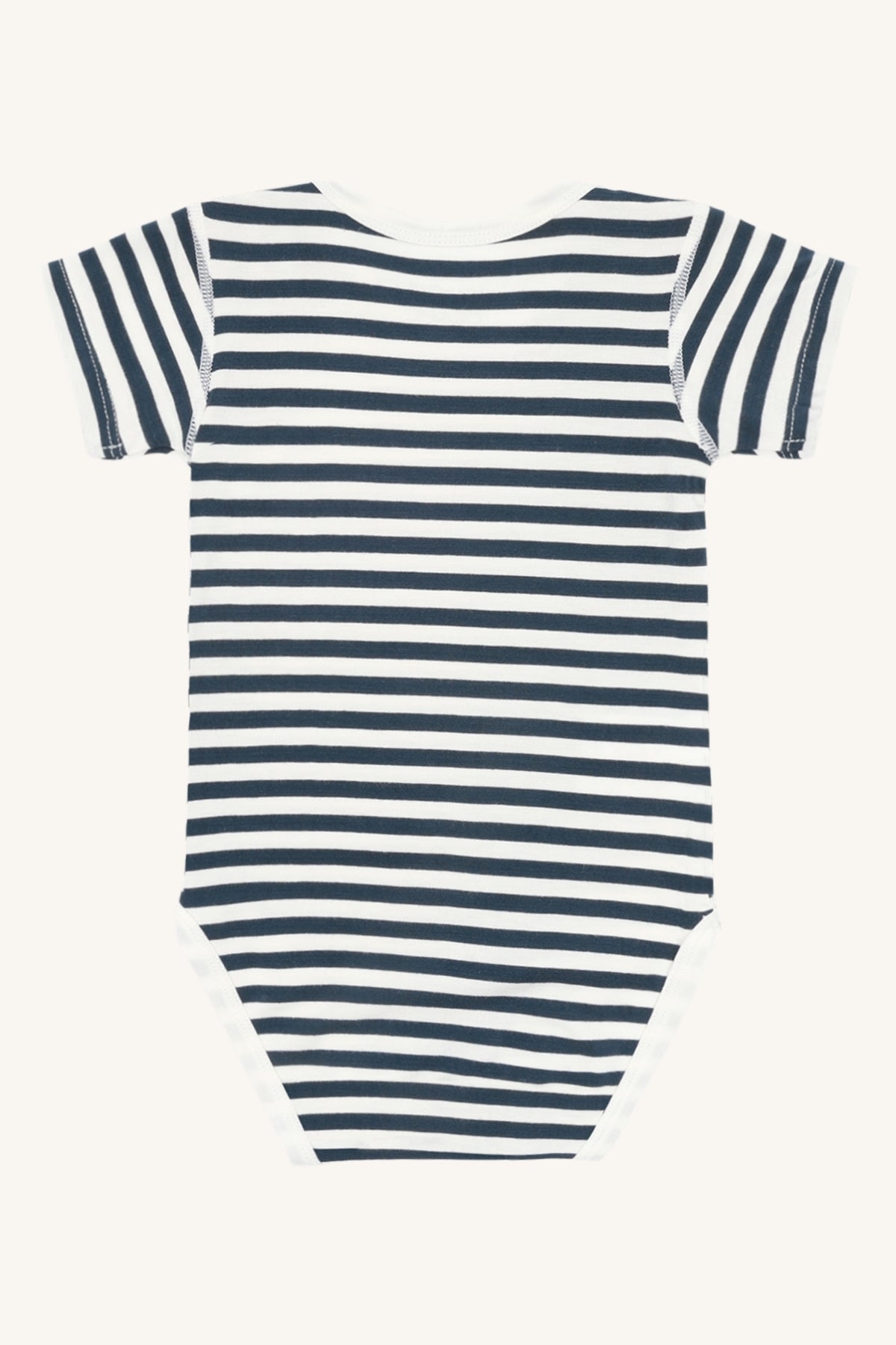 Hust & Claire Body Kurzarm geringelt aus Bambusviskose