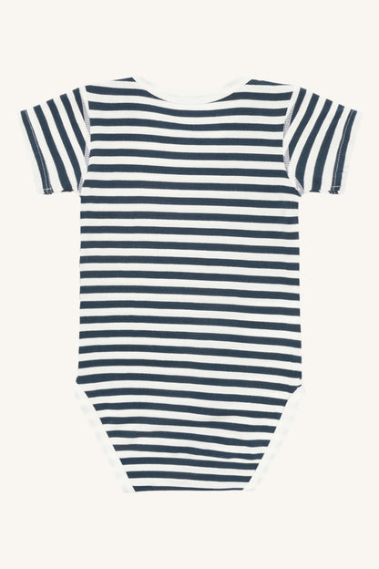 Hust & Claire Body Kurzarm geringelt aus Bambusviskose