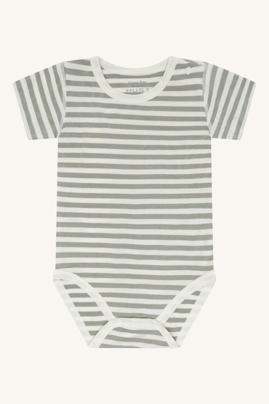 Hust & Claire Body Kurzarm geringelt aus Bambusviskose