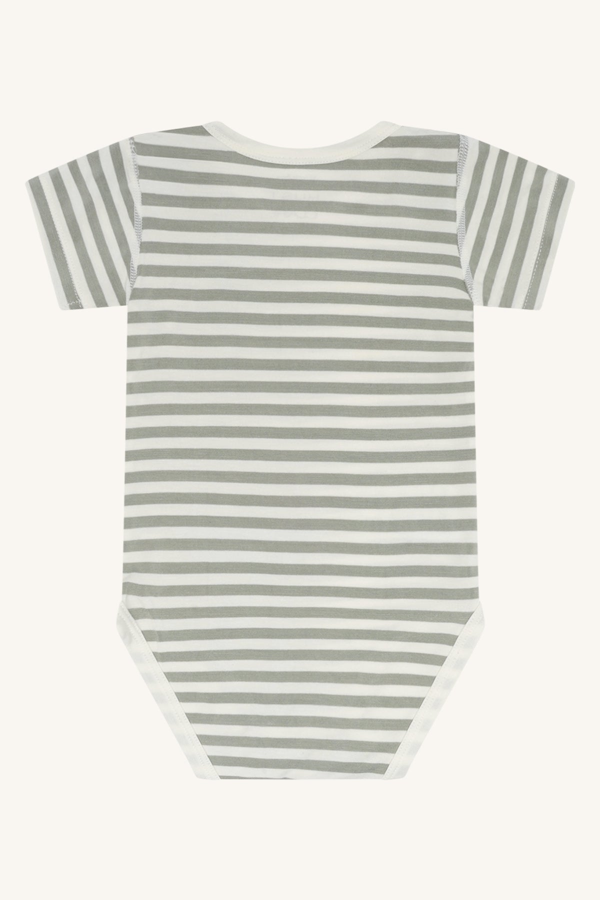 Hust & Claire Body Kurzarm geringelt aus Bambusviskose