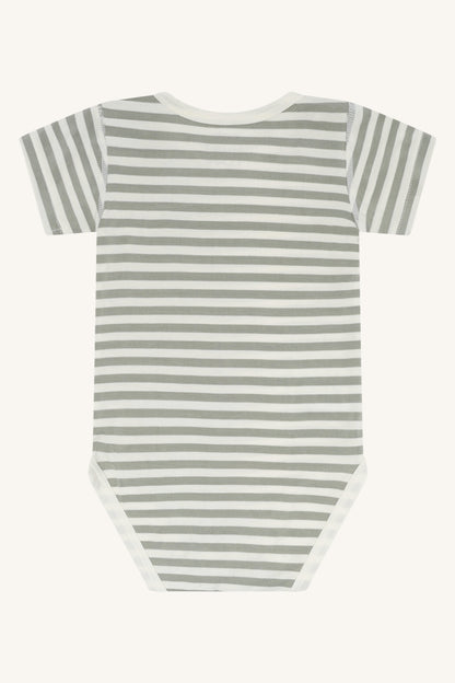 Hust & Claire Body Kurzarm geringelt aus Bambusviskose