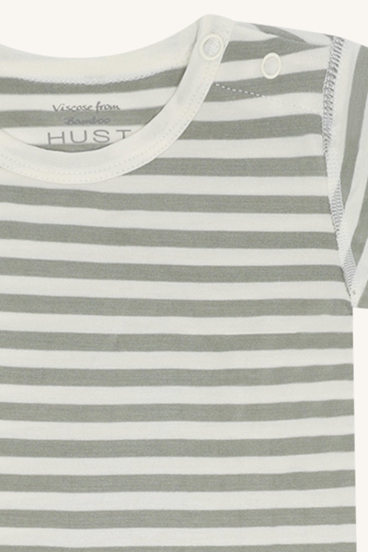 Hust & Claire Body Kurzarm geringelt aus Bambusviskose