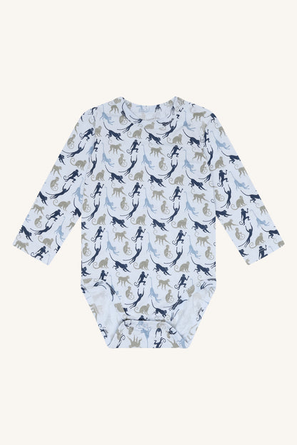 Hust & Claire Body Langarm 'Monkey Sun' aus Bambusviskose