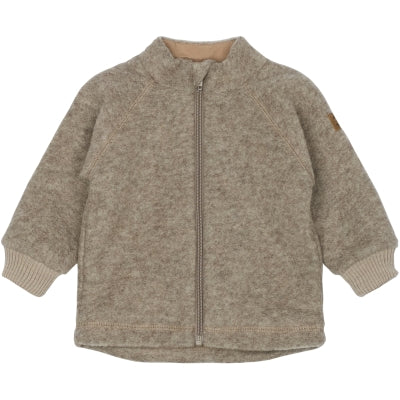 Mikk-Line Wolljacke aus Merinowolle in Melange Denver