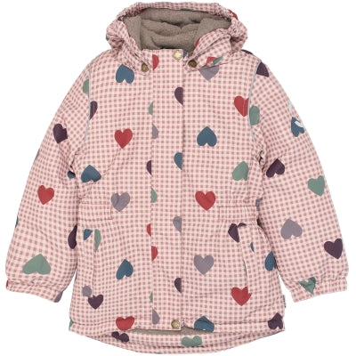 Mikk-Line Winterjacke mit Herzprint (20.000 mm Wassersäule)