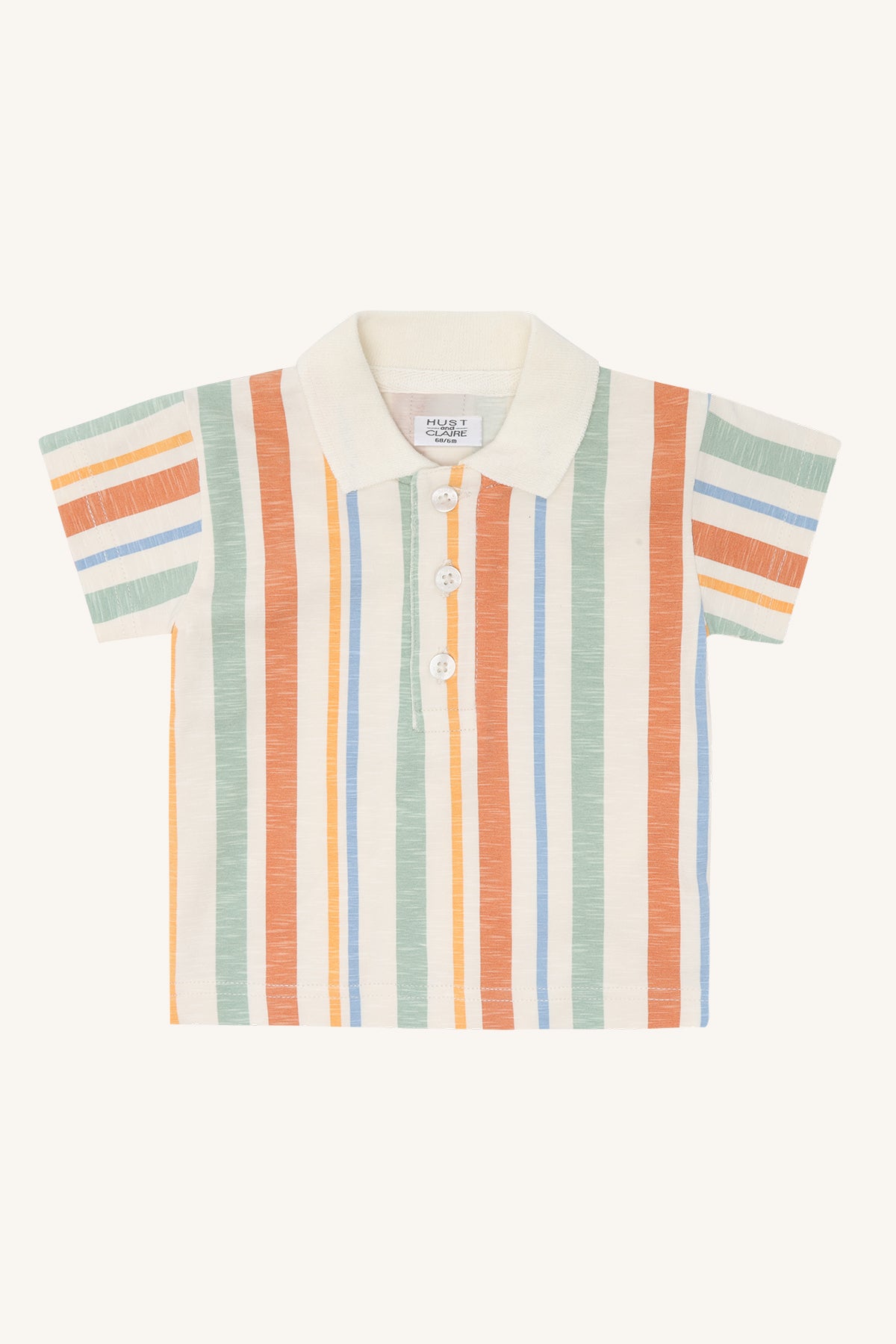 Hust & Claire Polo 'HCAdrian Sunny' mit Streifen GOTS