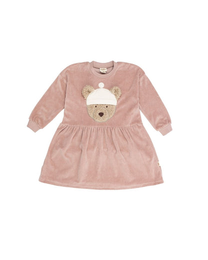 Wooly Organic Nicki-Kleid mit Bär GOTS