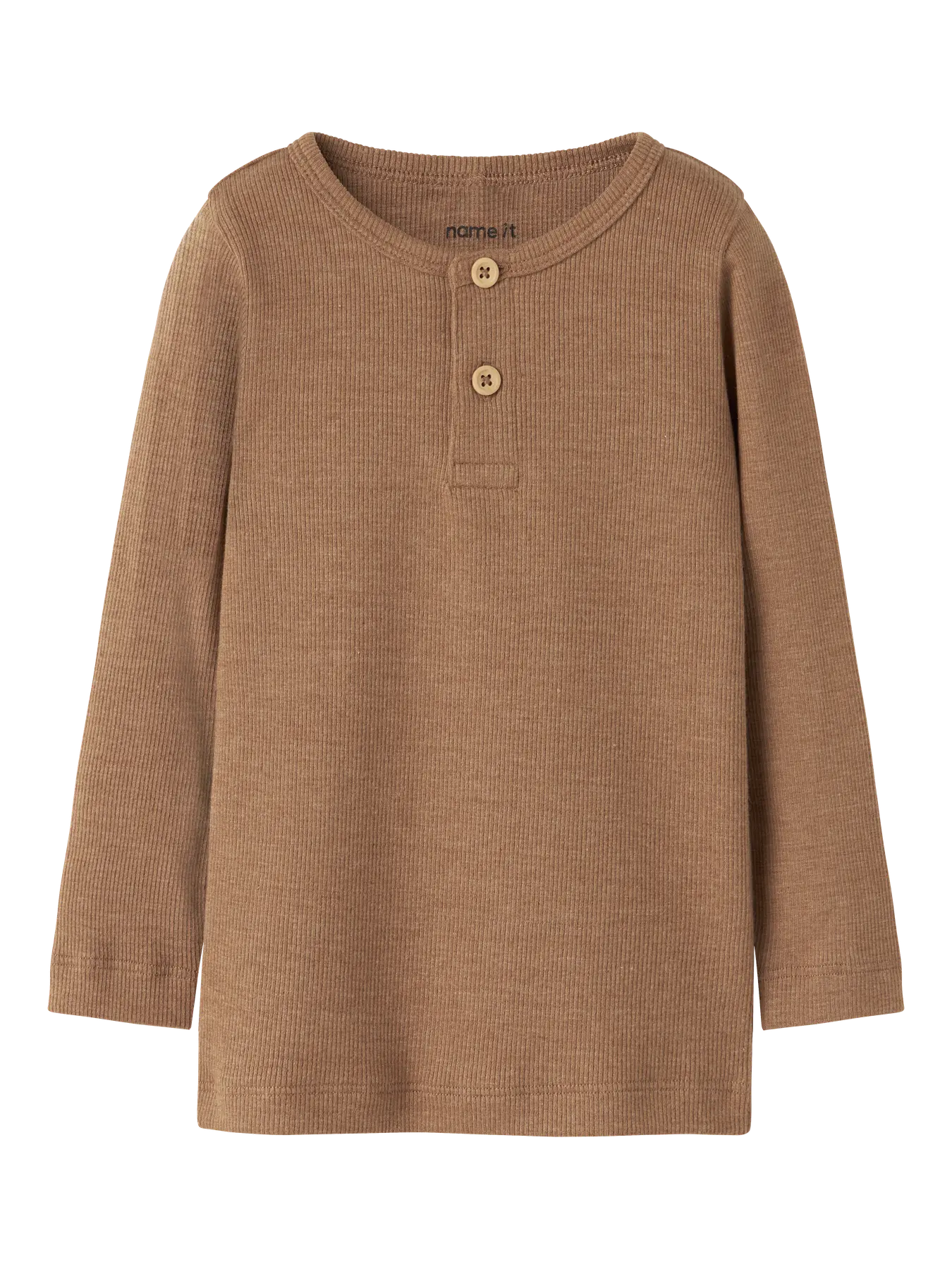 Name it Langarmshirt Basic gerippt