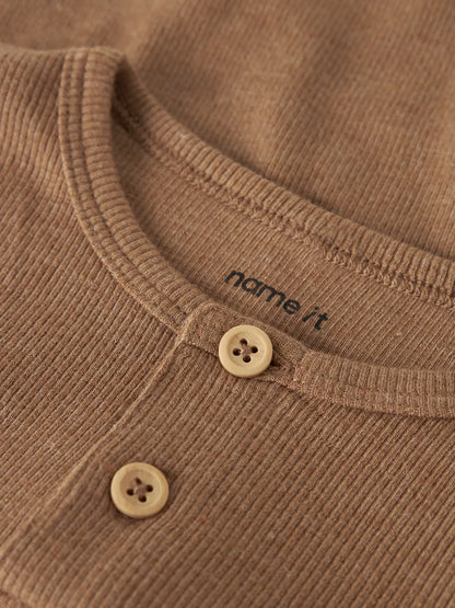 Name it Langarmshirt Basic gerippt