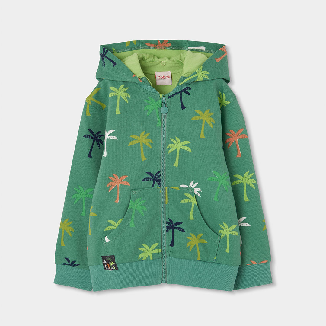 Boboli Sweatjacke mit Palmenprint