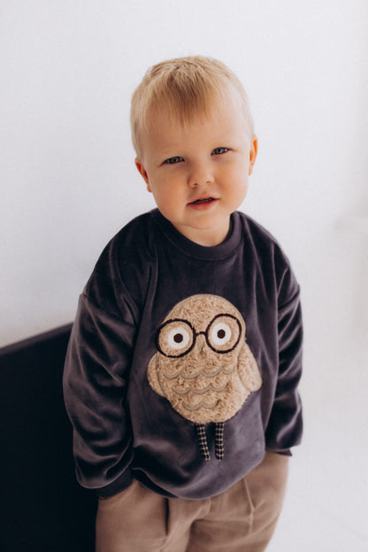 Wooly Organic Signature Sweatshirt mit Eule