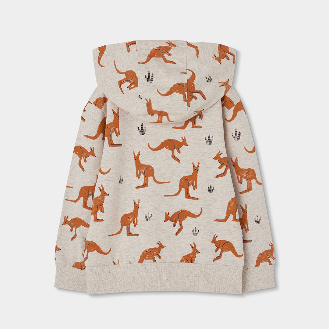 Boboli Sweatjacke mit Känguru-Print