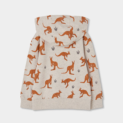 Boboli Sweatjacke mit Känguru-Print