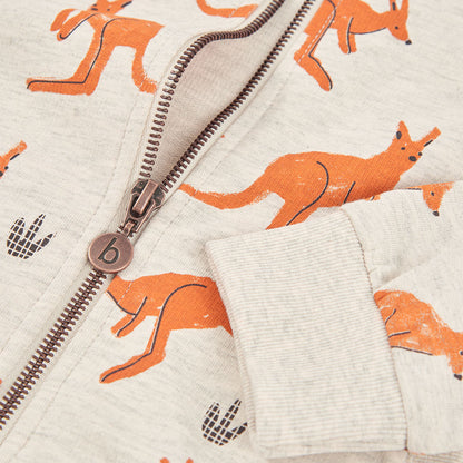 Boboli Sweatjacke mit Känguru-Print