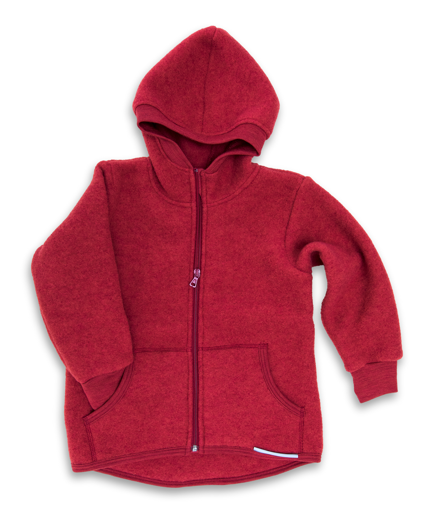 Engel Wollfleece-Jacke mit Kapuze
