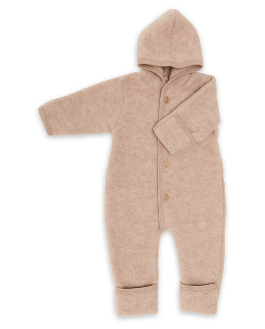Engel Overall aus Wollfleece mit Kapuze