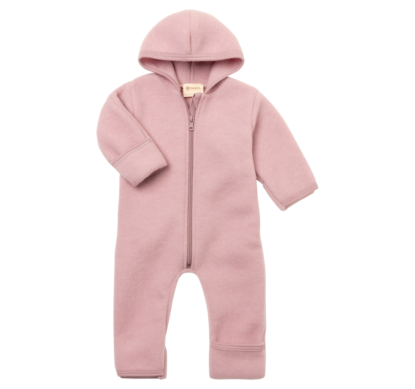 Engel Overall aus Wollfleece mit Kapuze und Reißverschluss