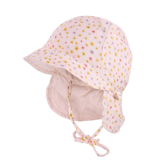 maximo BABY-Schildmütze, Band Musselinstoff, Nackenschutz, Futter, UV GOTS