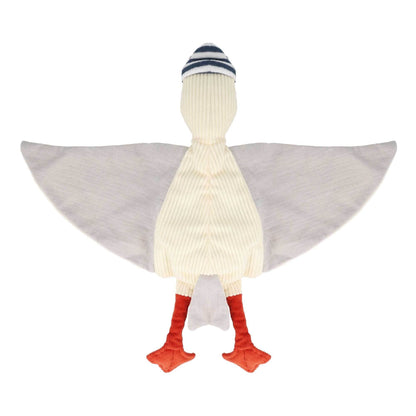 maximo Kuscheltuch Möwe, Cord mit Musselinstoff