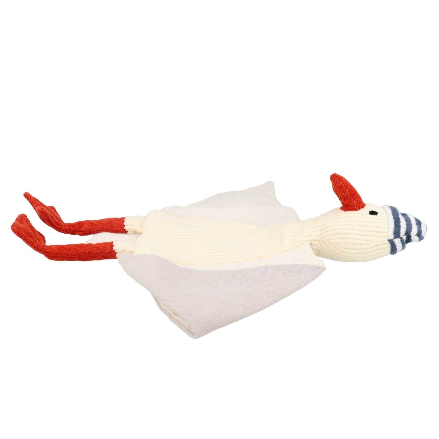 maximo Kuscheltuch Möwe, Cord mit Musselinstoff