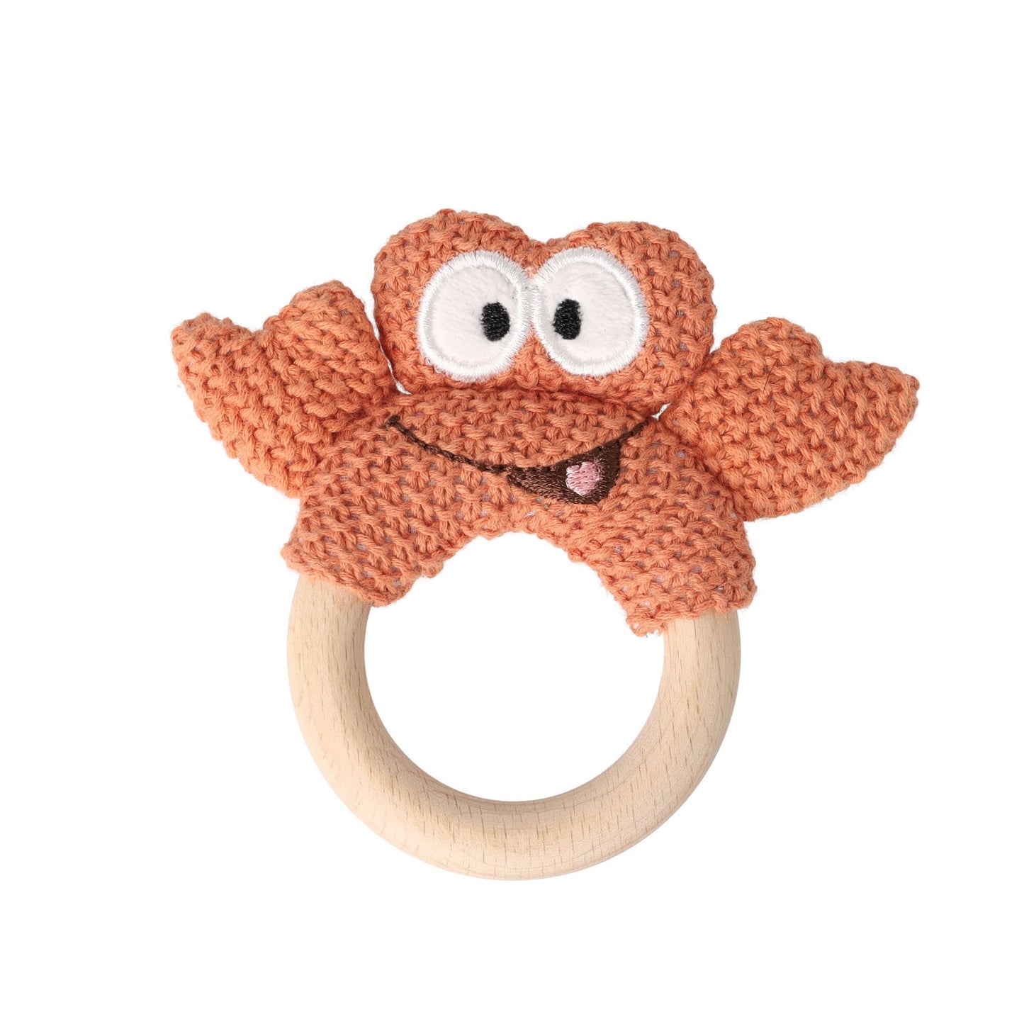 maximo Holz-Ring, Krabbe, gestrickt