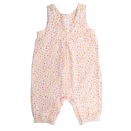 maximo GOTS BABY-Overall, Musselinstoff, Windelöffnung mit kleinen Blümchen