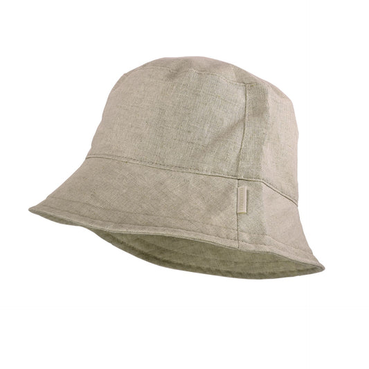 maximo GOTS MINI-Hut,Leinenoptik, uni Futter, UV 50