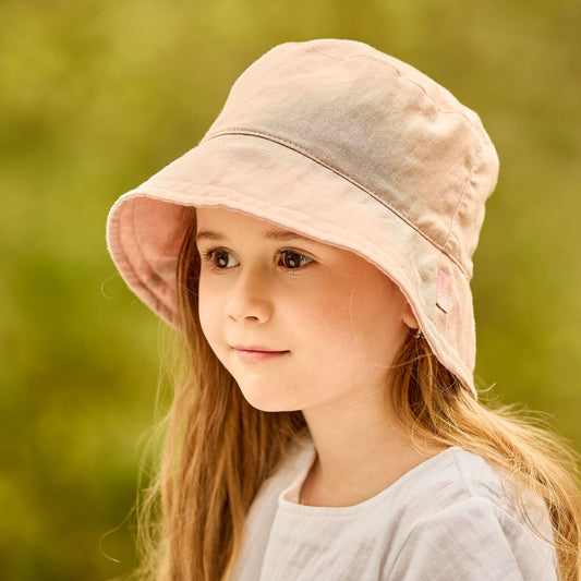 maximo GOTS MINI-Hut,Leinenoptik, uni Futter, UV 50