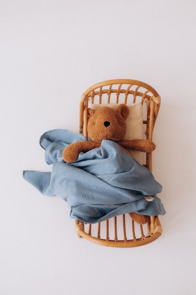 Wooly Organic Teddy Caramel Brown 53cm