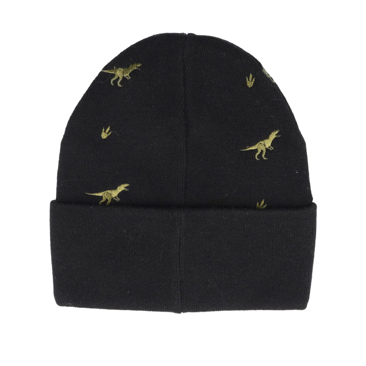 Maximo MINI BOY-Beanie, Umschlag Stickerei Dinos, doppelt