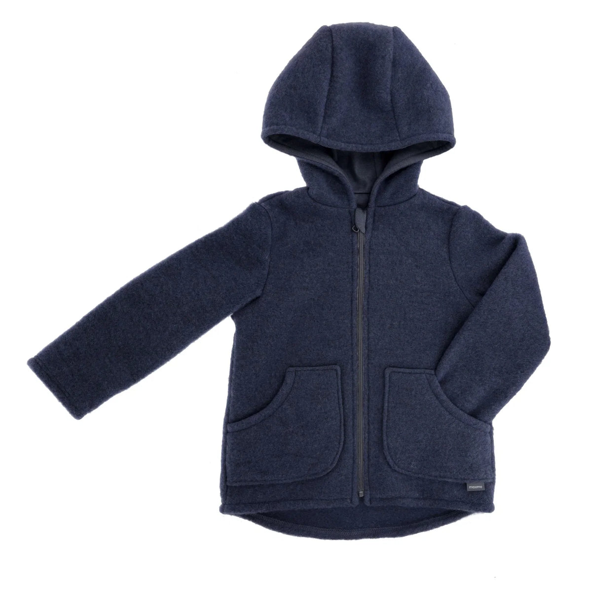 Maximo Jacke Wollfleece Navymeliert GOTS