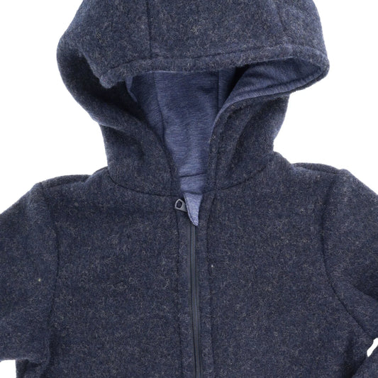 Maximo Jacke Wollfleece Navymeliert GOTS