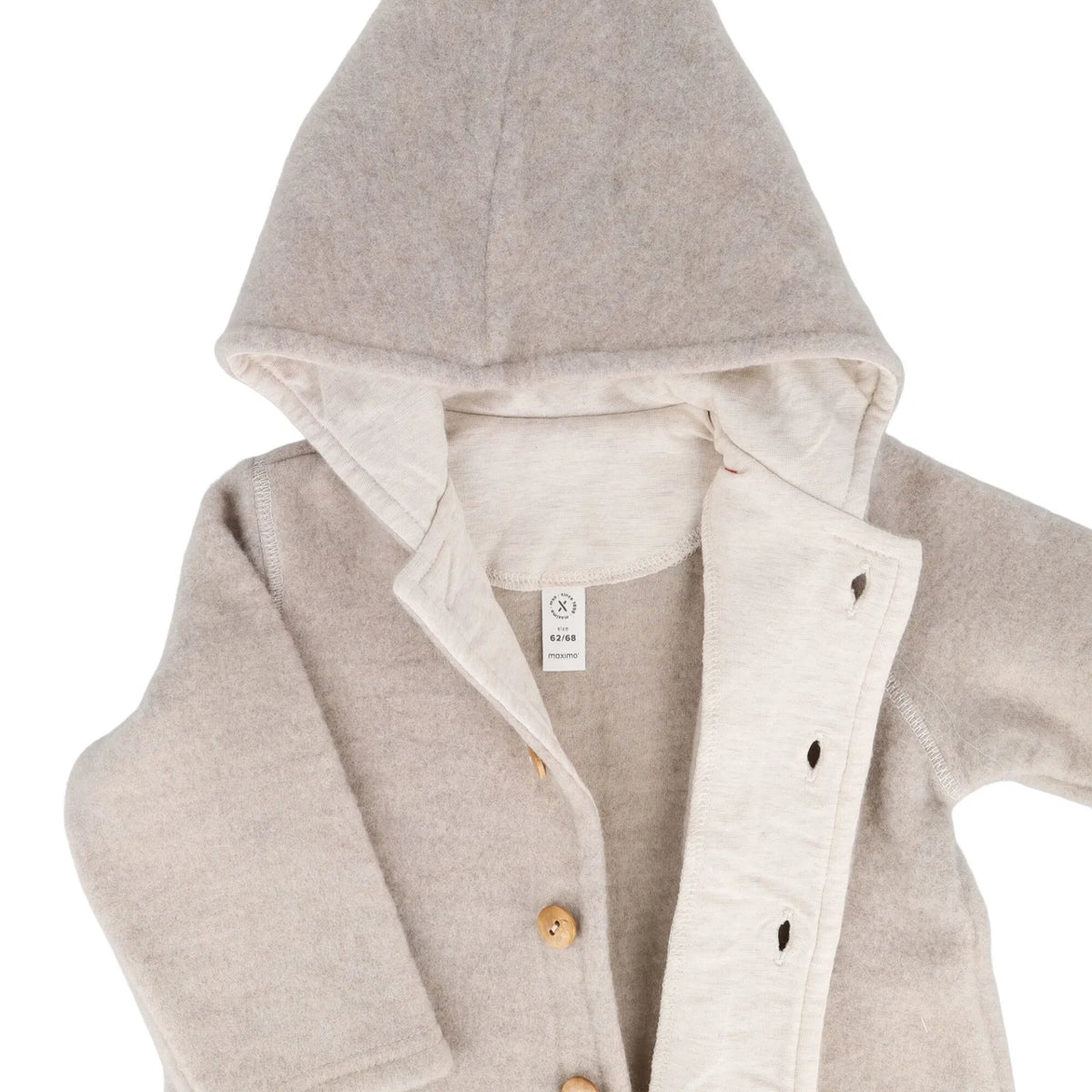 Maximo Jacke Wollfleece Beigemeliert GOTS