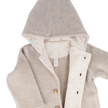 Maximo Jacke Wollfleece Beigemeliert GOTS