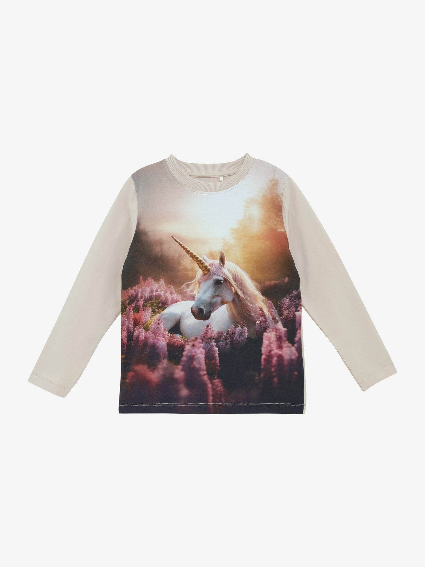 Minymo Langarmshirt mit Einhornprint GOTS