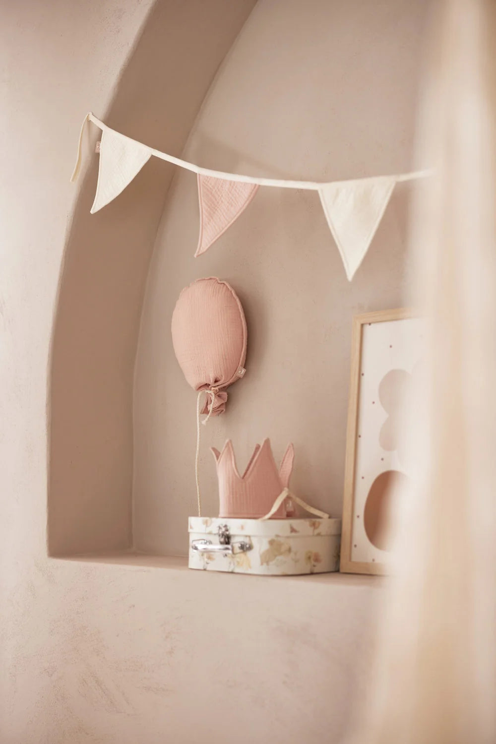 Jollein Wimpelkette Rose/Ivory