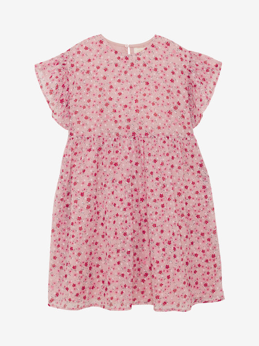 Creamie Leichtes Kurzarmkleid