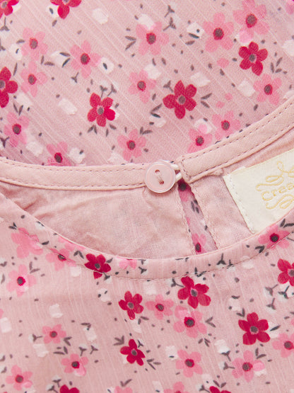 Creamie Leichtes Kurzarmkleid